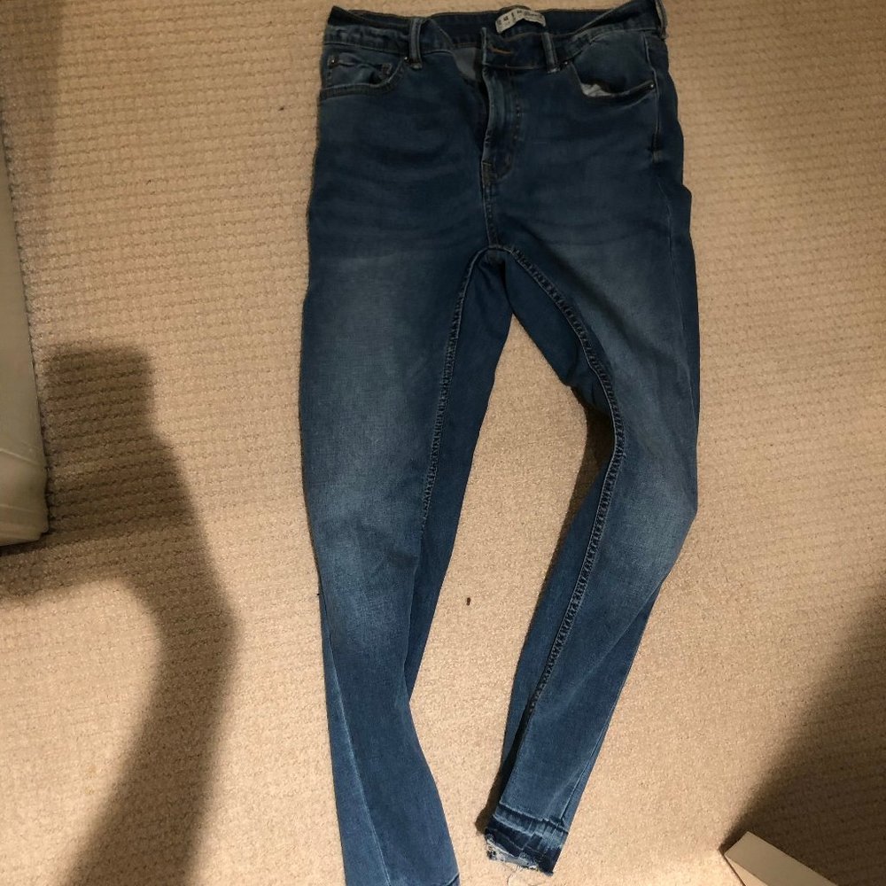 Denim Co Blue Skinny Jeans with Cuff Detail